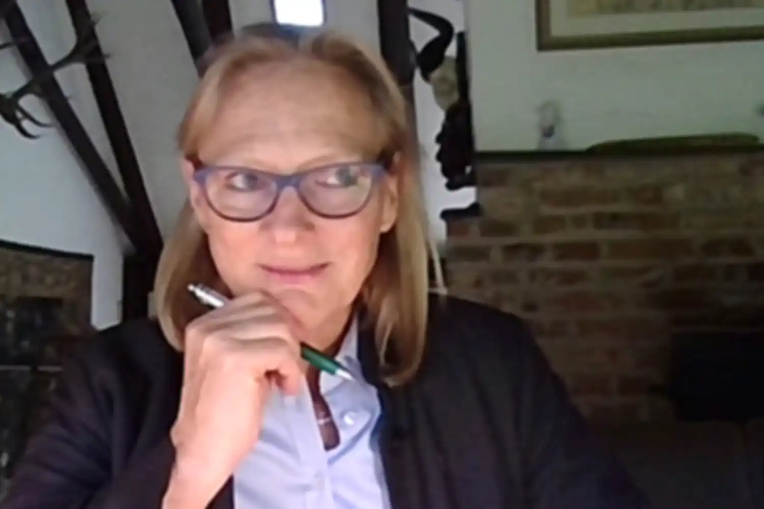 Photo of Birgitta Wolff in her home
