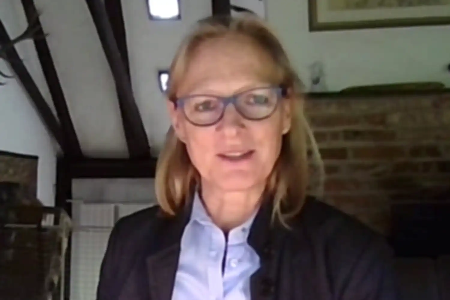 Photo of Birgitta Wolff in her home