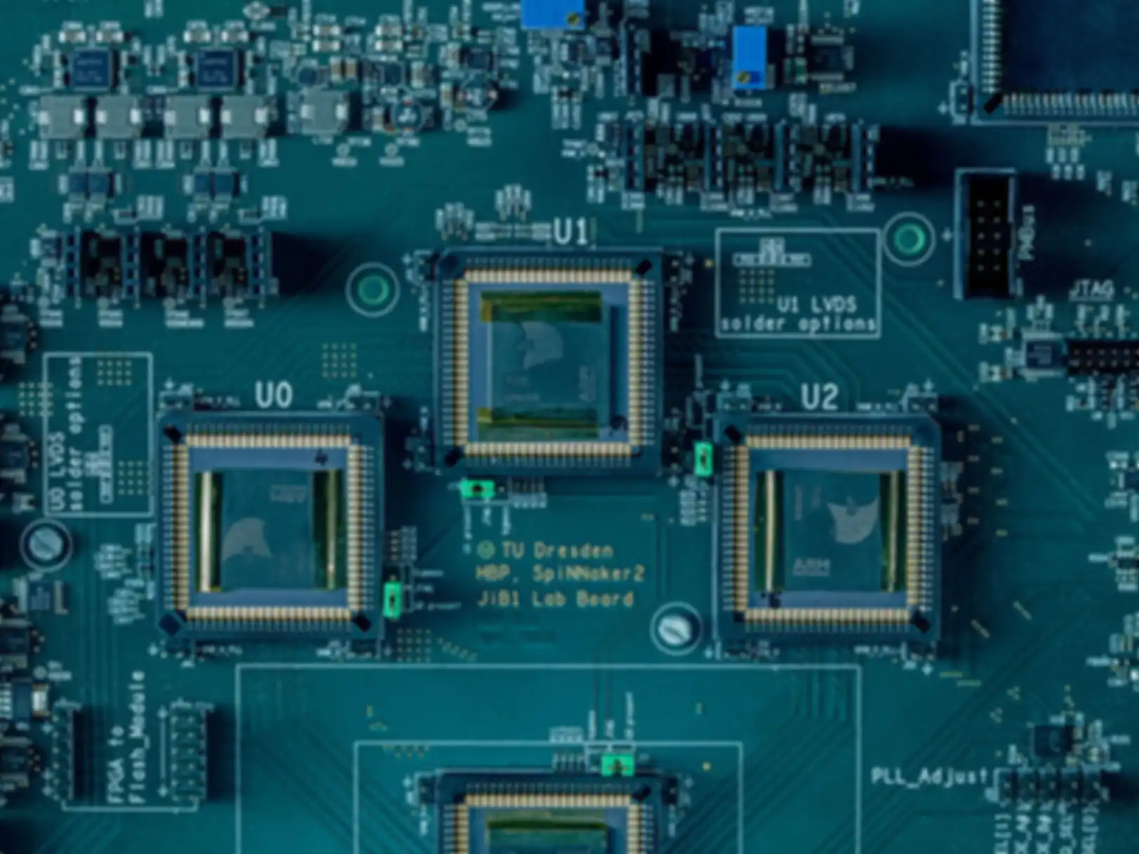 Close up of the chip