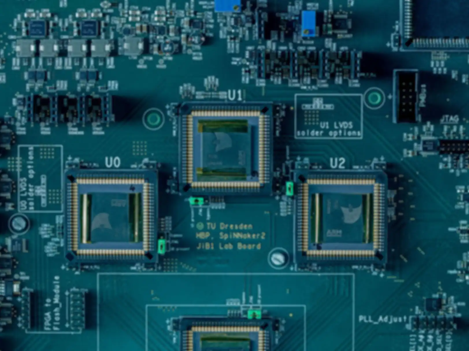 Close up of the chip