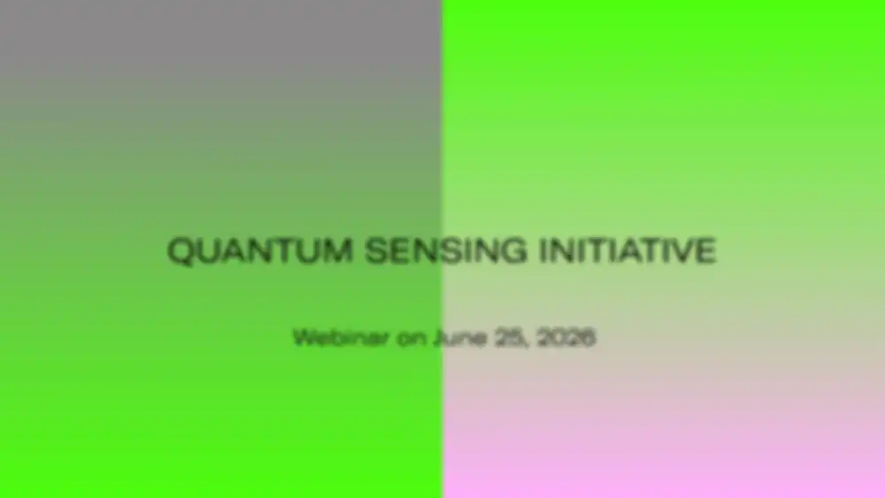 Webinar Quantum Sensing