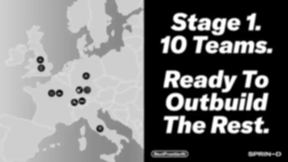 Map of Europe showing the teams participating in the NFAI Challenge