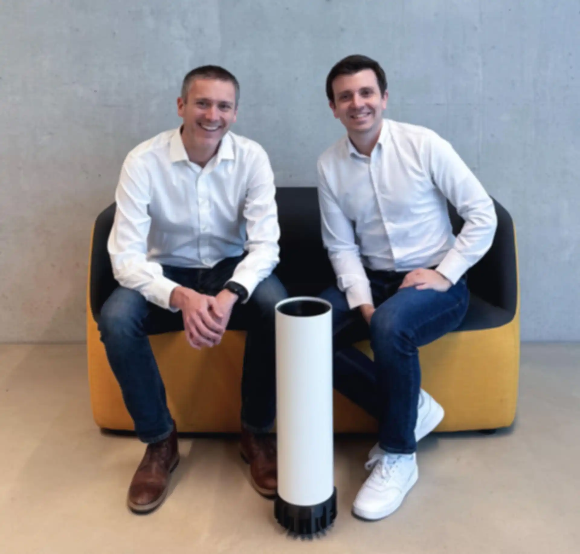 A photo of the two founders, Andrew Welling and Philipp Engelkamp