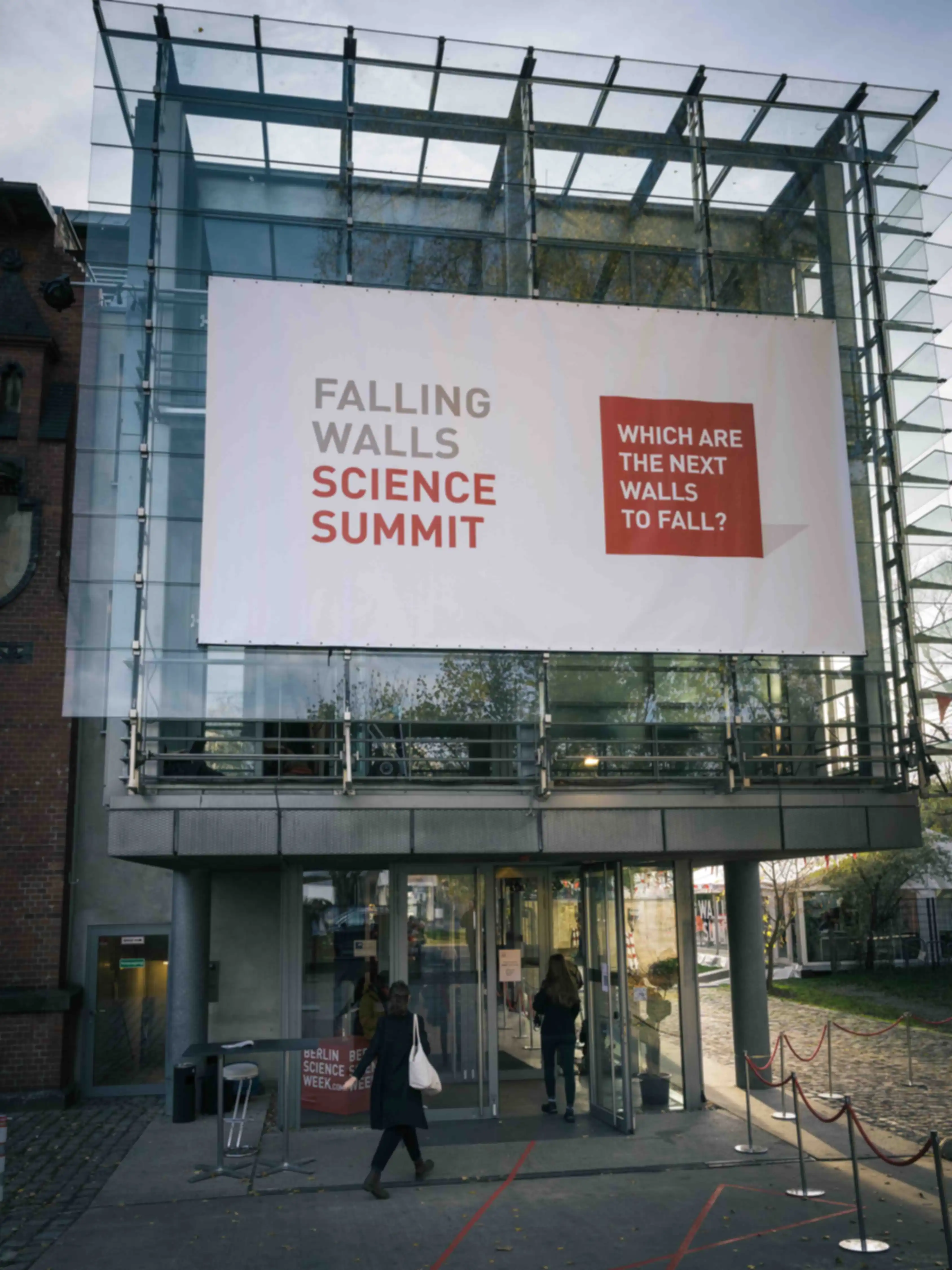 View of the entrance to the "Falling Walls Science Summit 2022""