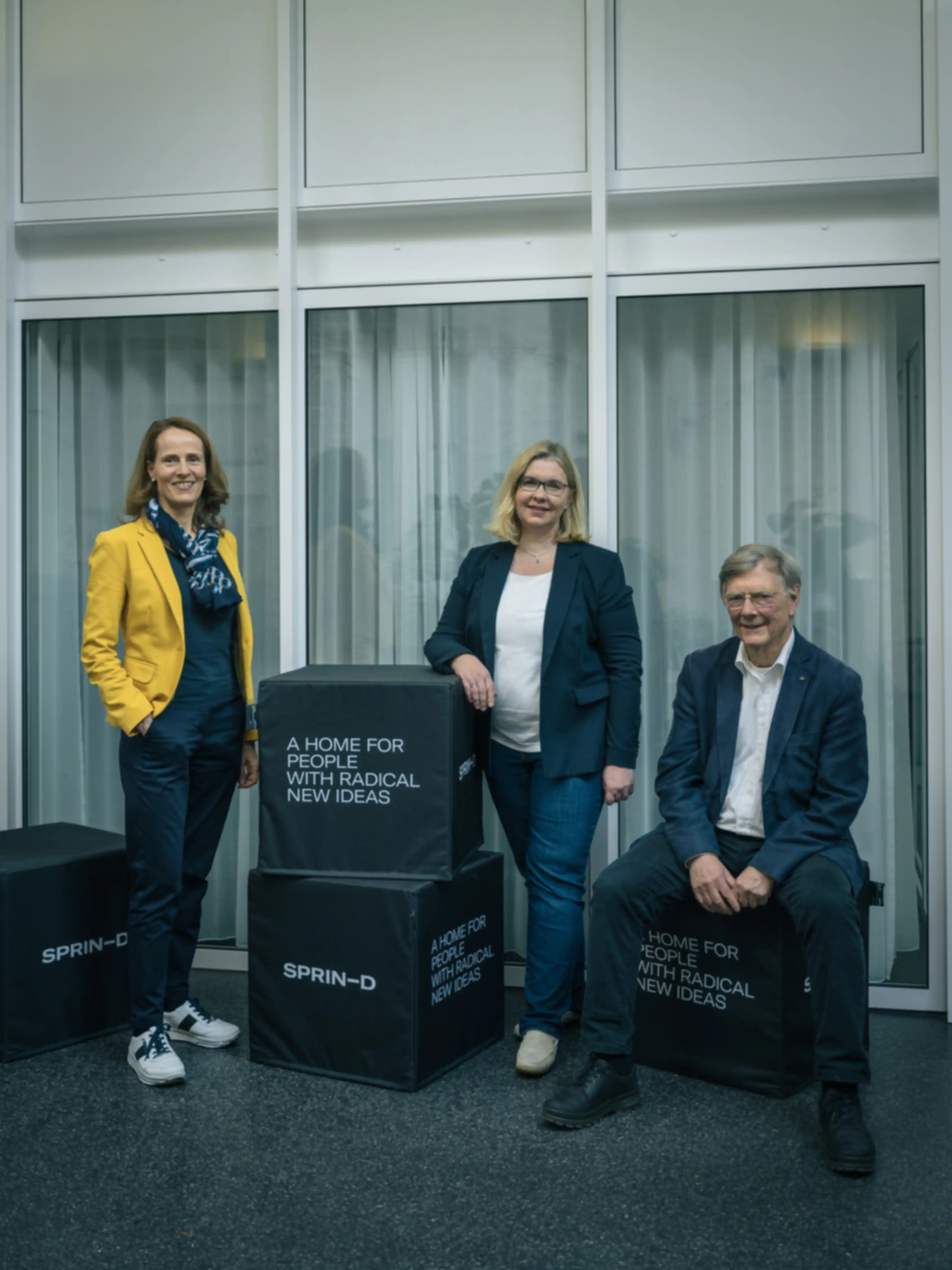 Three members of the jury for the Antivirals Challenge 2023