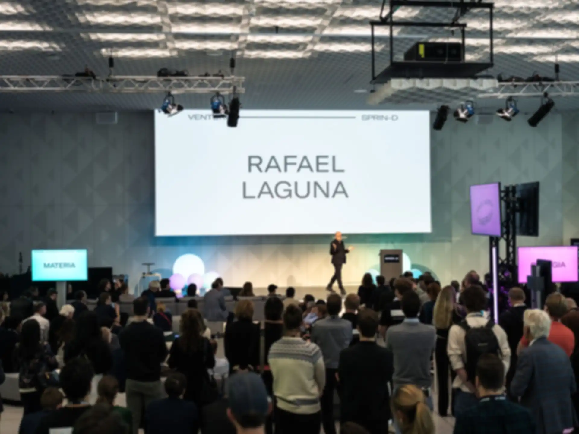 Rafael Laguna at the opening speech at VENTURE SPRINT 2026.