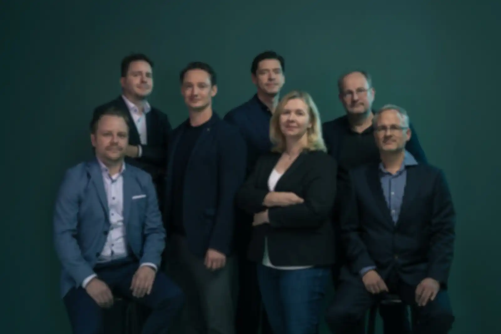 V. l. n. r.: Daniel Lauster, Axel Schambach, Challenge Officer Jano Costard, Hendrik Dietz, Elisabeth Zeisberg, Harald Schwalbe, Mark Brönstrup