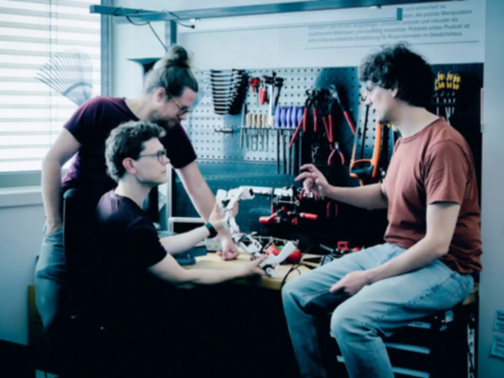 Claudio Michaelis, Sebastian Blaes and Martin Kiefel from Polybot