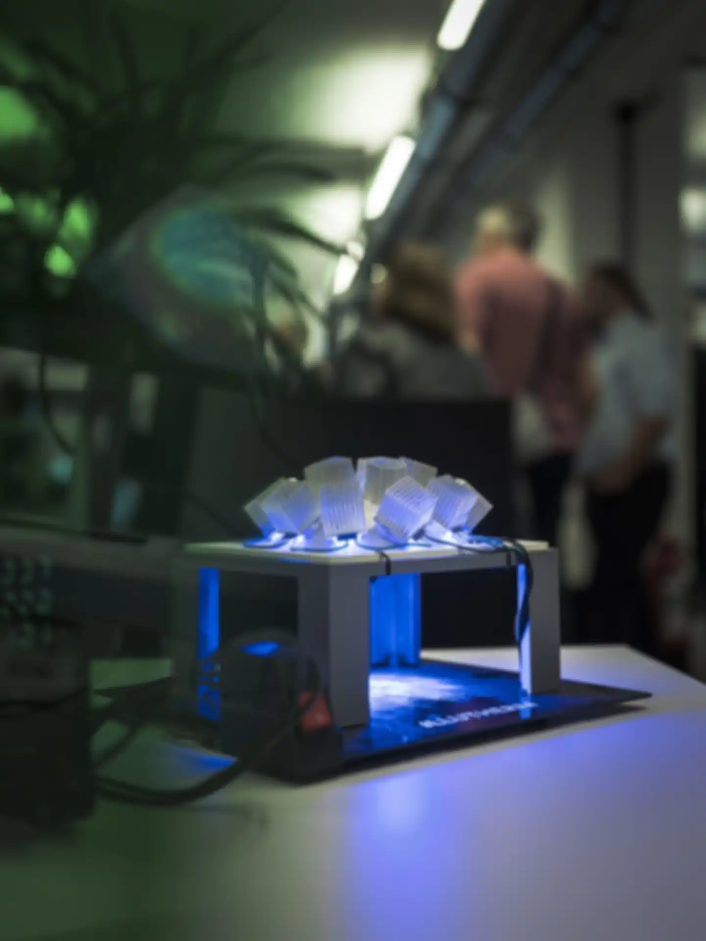 Ein Veranschuungsmodell von Illutherm auf der Ausstellung.