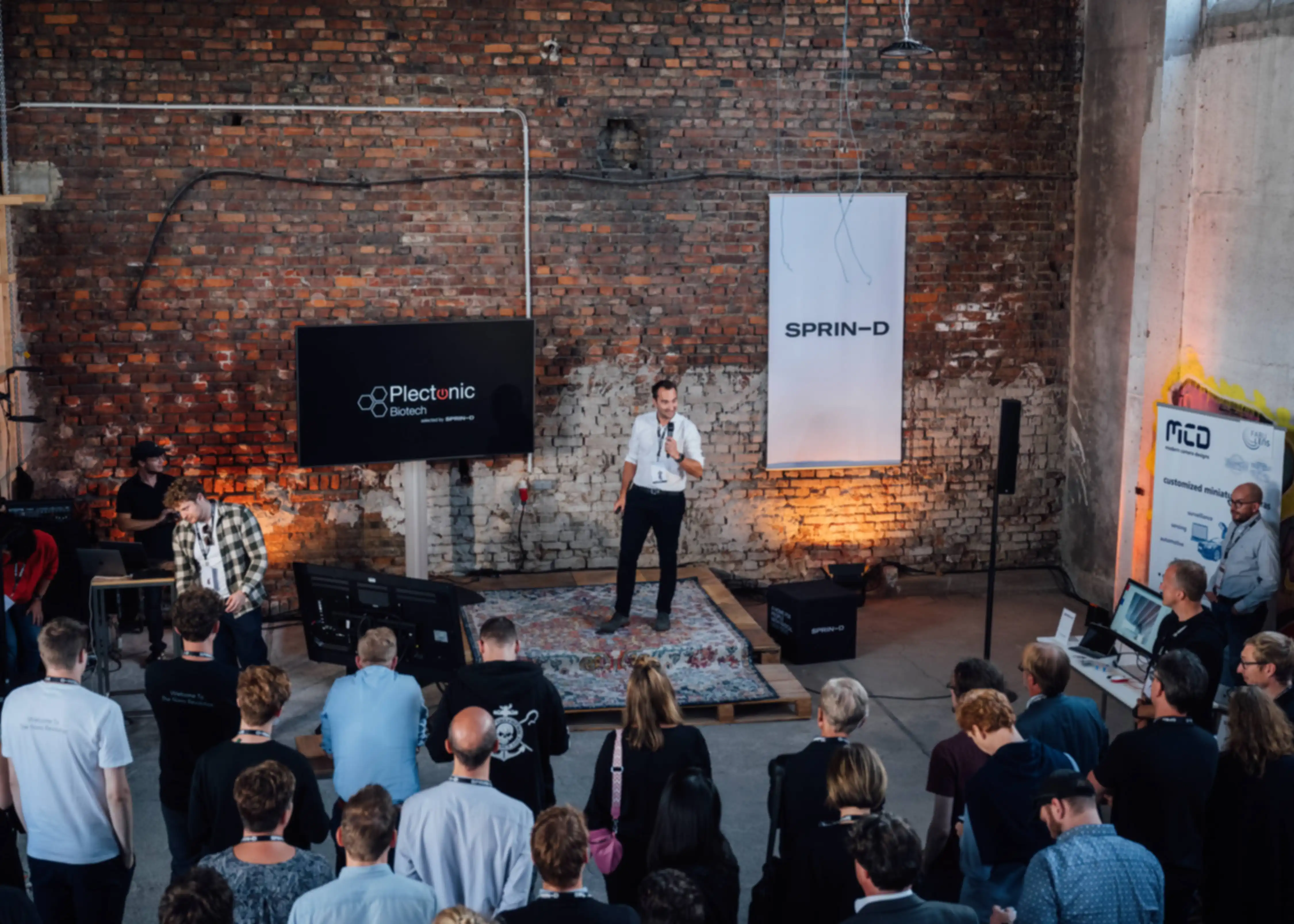 A person is giving a presentation