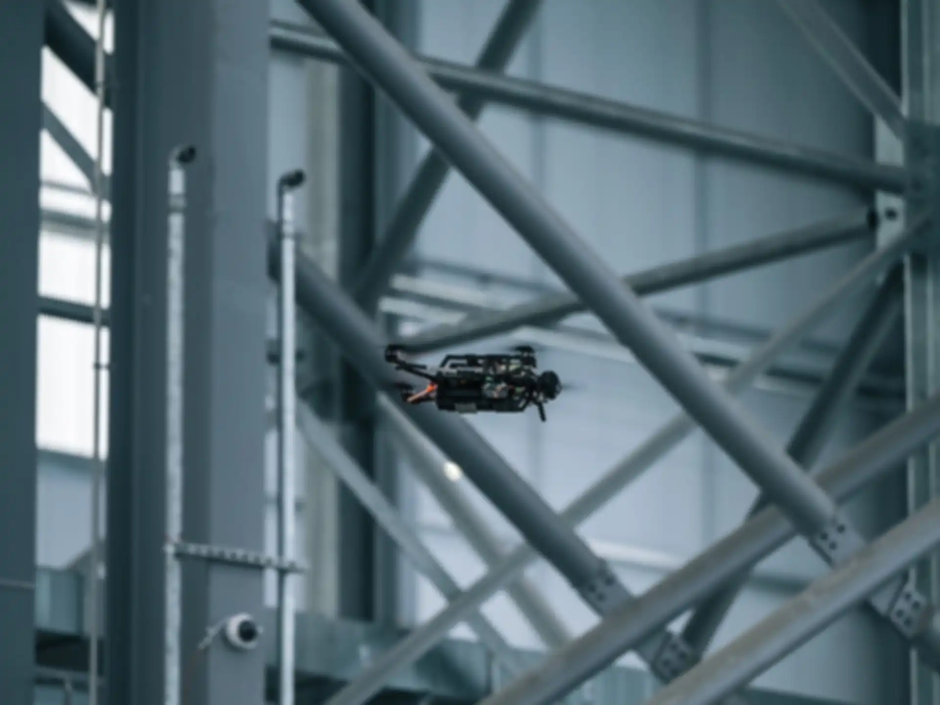 A drone on a test flight.