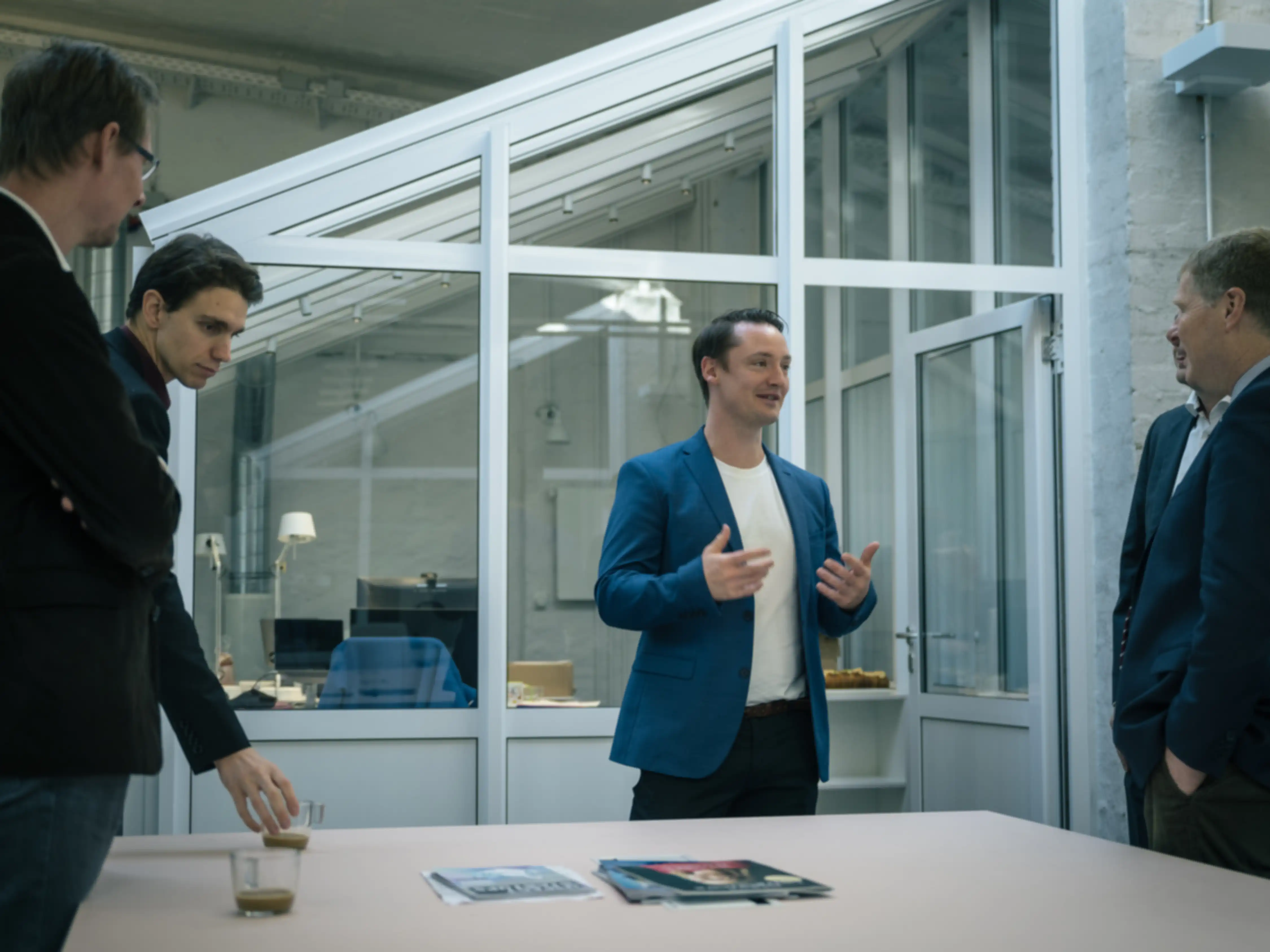 Jano Costard of SPRIND in conversation with four other people