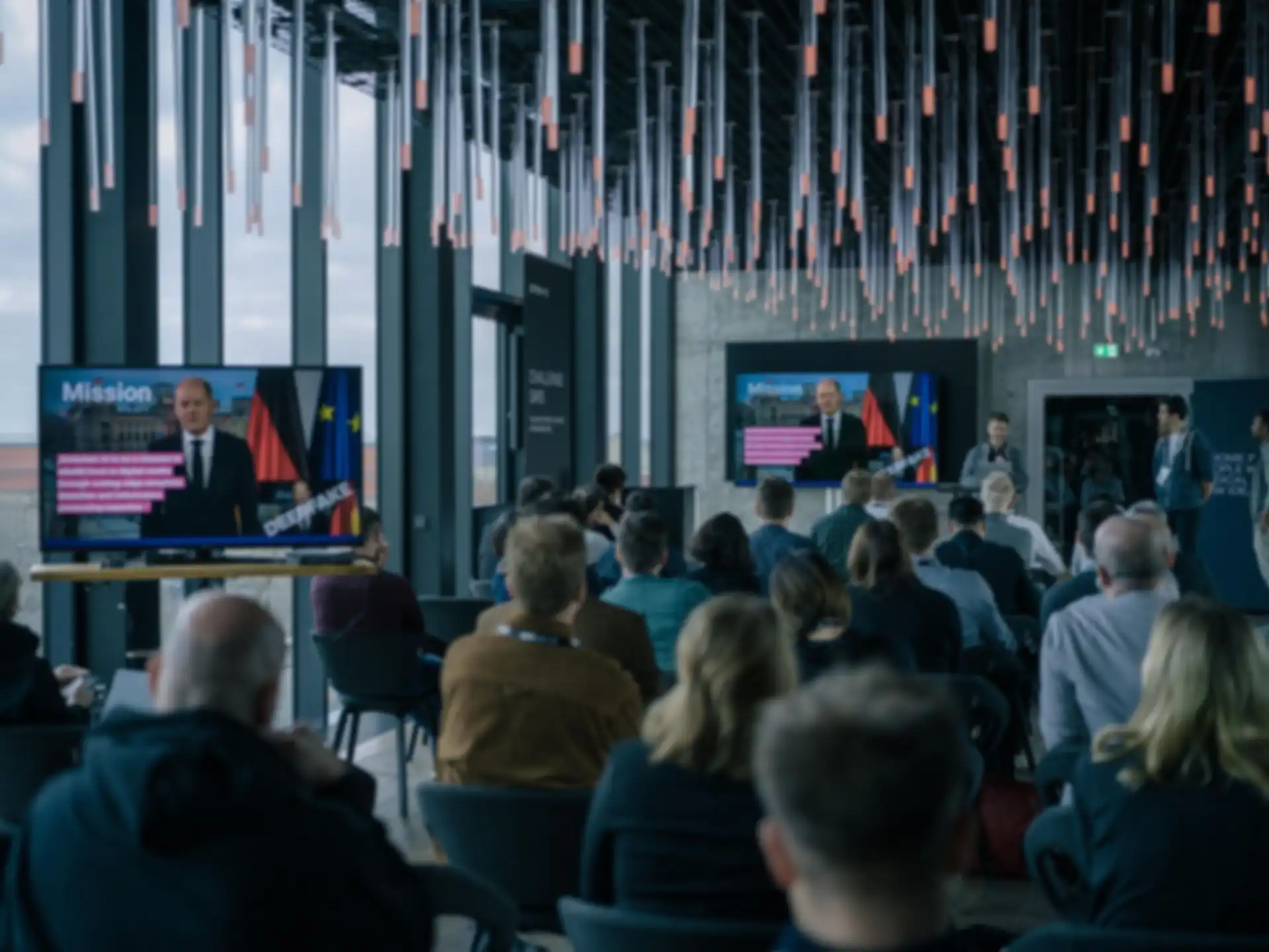 A person is giving a presentation. View from the audience.