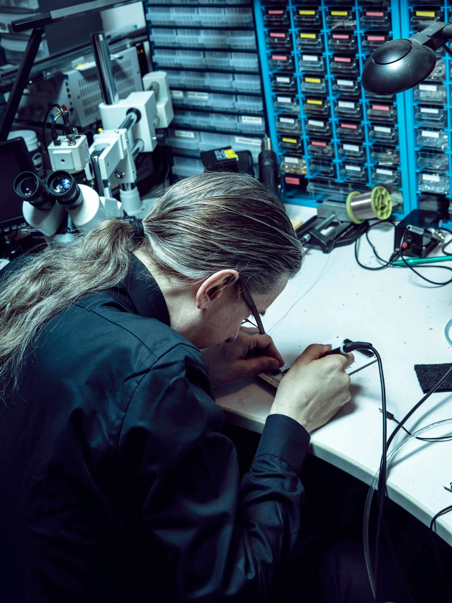 Bernd Ulmann bei der Arbeit